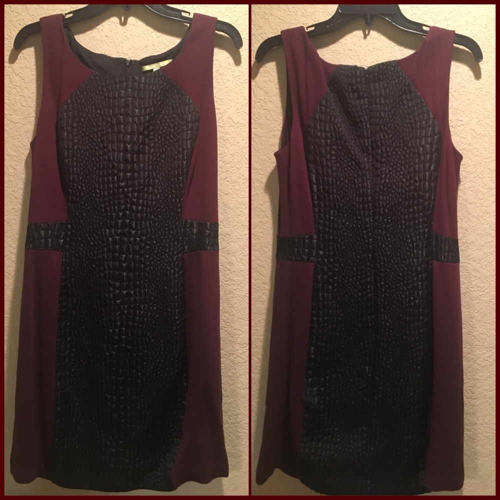 Maroon and Black Gianna Bini Dress Size 10 $15